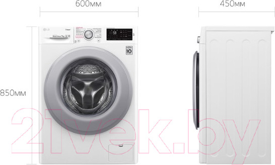 Изображение товара Стиральная машина LG Steam F2M5HS4W