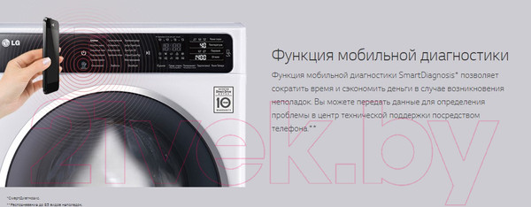 Изображение товара Стиральная машина LG Steam F2M5HS4W