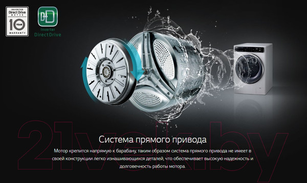 Изображение товара Стиральная машина LG Steam F2M5HS4W