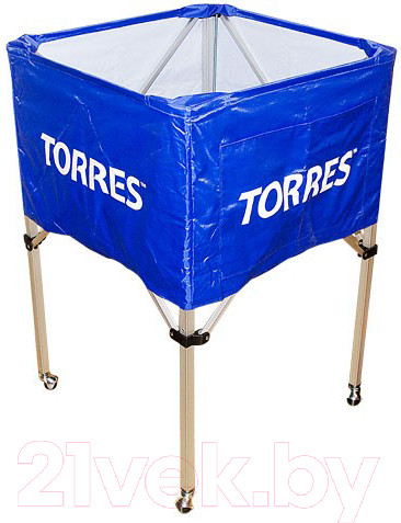 Изображение товара Тележка для волейбольных мячей Torres S11022 (синий/белый)