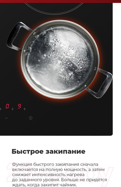 Изображение товара Электрическая варочная панель Maunfeld MVSE59.4HL-BK