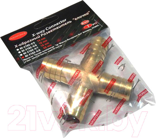 Изображение товара Разветвитель для пневмоинструмента RockForce RF-E102-4/8