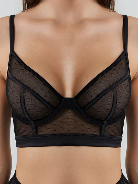 Изображение товара Бюстгальтер Mark Formelle 512509 (р.70A, черный в горошек)