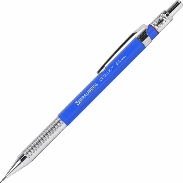 Изображение товара Механический карандаш Brauberg Metallic-X 05 / 181965 (с набором грифелей HB, 24шт)