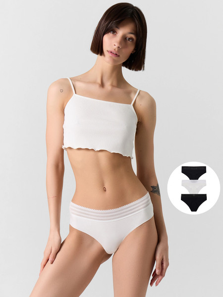 Изображение товара Комплект женских трусов Mark Formelle 412633-3 (р.110, белый-1)