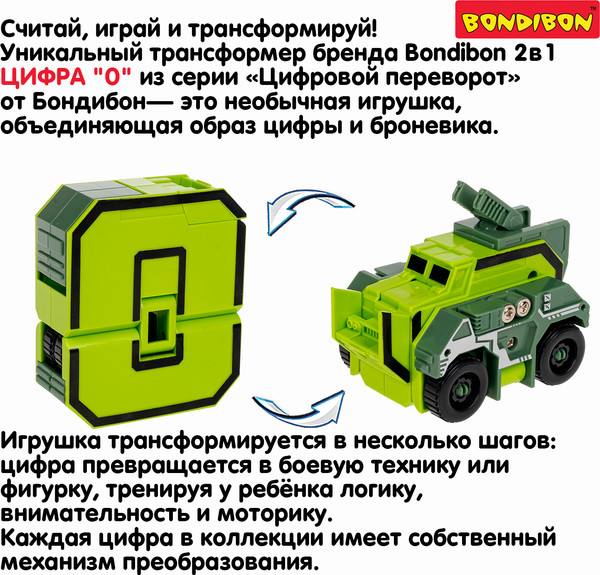 Изображение товара Робот-трансформер Bondibon Bondibot / ВВ6610