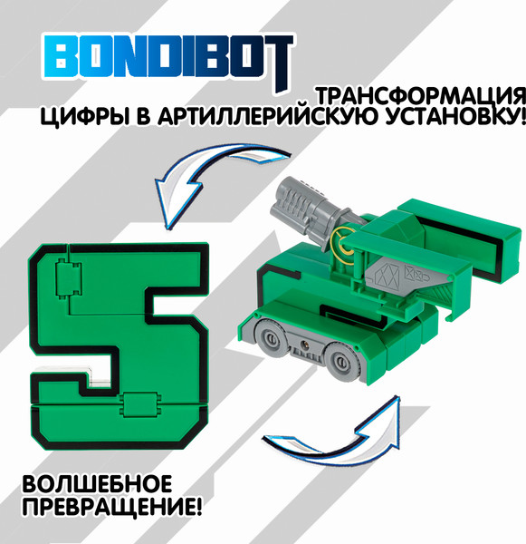 Изображение товара Робот-трансформер Bondibon Bondibot YB188-43E / ВВ6605