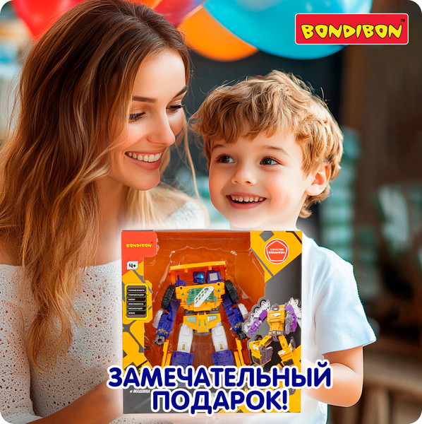 Изображение товара Робот-трансформер Bondibon Bondibot / ВВ6651