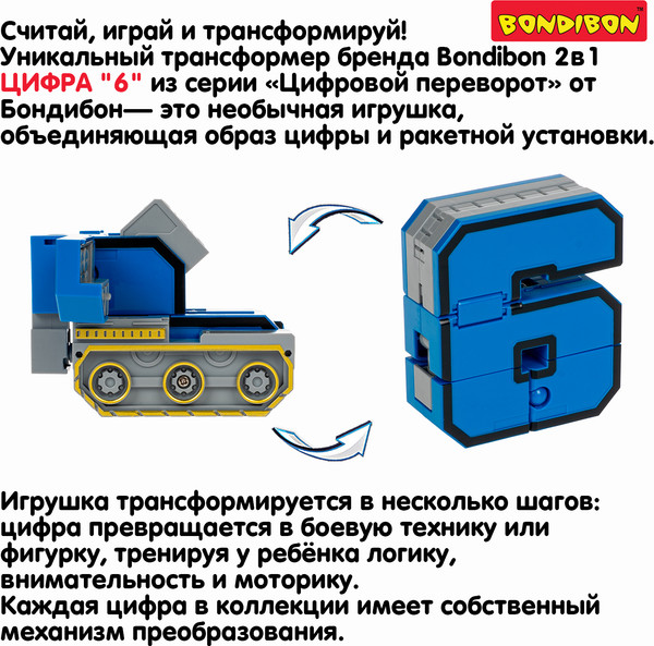 Изображение товара Робот-трансформер Bondibon Bondibot / ВВ6606