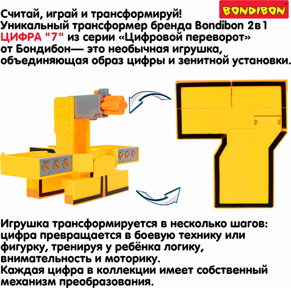 Изображение товара Робот-трансформер Bondibon Bondibot / ВВ6607