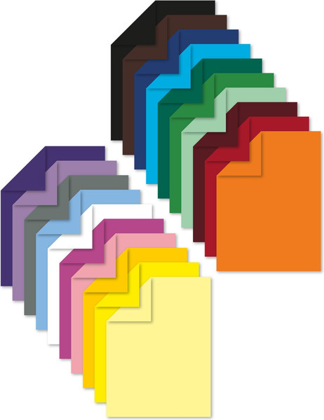 Изображение товара Набор цветного картона Brauberg Тонированный в массе / 116342 (20л)