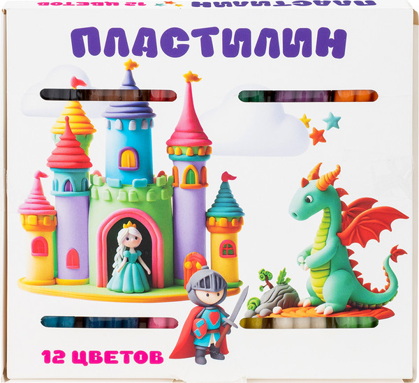 Изображение товара Пластилин Dream Makers PV12 (12цв)