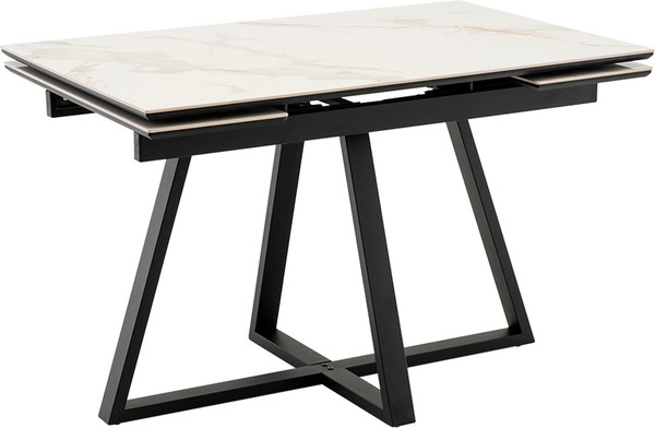 Изображение товара Обеденный стол Stool Group Кассика 120x80 / SO 267-85210 (белый/черный)