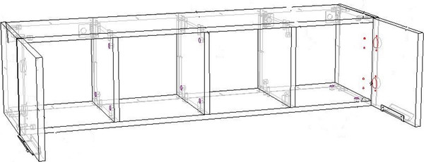 Изображение товара Полка Премиум Оливия навесная (дуб крафт золотой/белый софт)