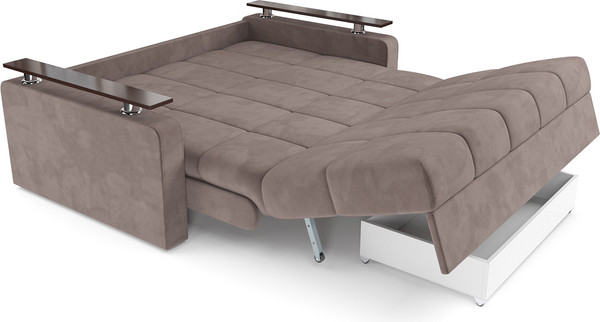 Изображение товара Диван Mebel-Ars Аккордеон Бакли НПБ 120x200 (Vivaldi капучино)