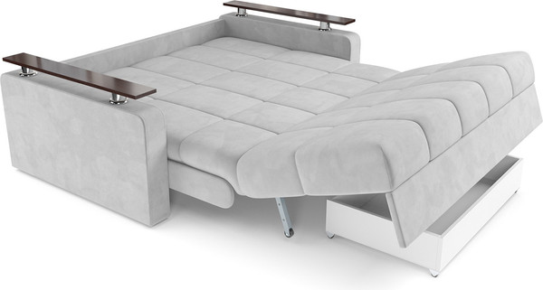 Изображение товара Диван Mebel-Ars Аккордеон Бакли НПБ 120x200 (Vivaldi светло-серый)