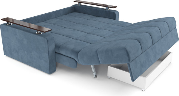 Изображение товара Диван Mebel-Ars Аккордеон Бакли НПБ 120x200 (Vivaldi синий)