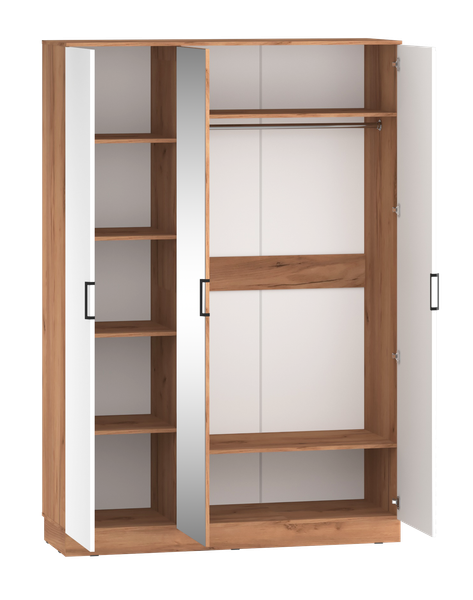 Изображение товара Шкаф Премиум Оливия 1.5м (дуб крафт золотой/белый софт)