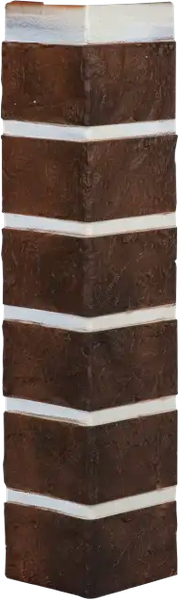 Изображение товара Угол для фасадной панели Альта-профиль Наружный Кирпич рустикальный 06 (0.47x0.1x0.028м)