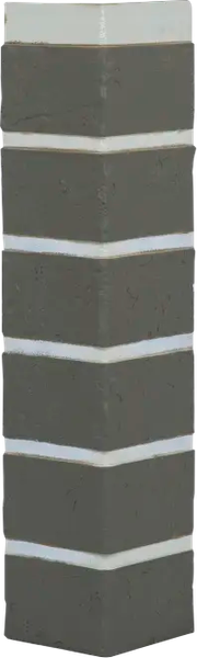 Изображение товара Угол для фасадной панели Альта-профиль Наружный Кирпич рустикальный 04 (0.47x0.1x0.028м)