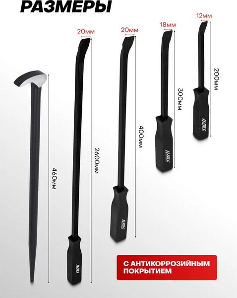 Изображение товара Набор ломов JBC 904U5A (62596)