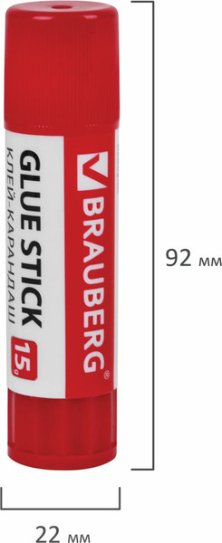 Изображение товара Клей-карандаш Brauberg PVP 15 г + клей PVA блистер / 271980 (125г)