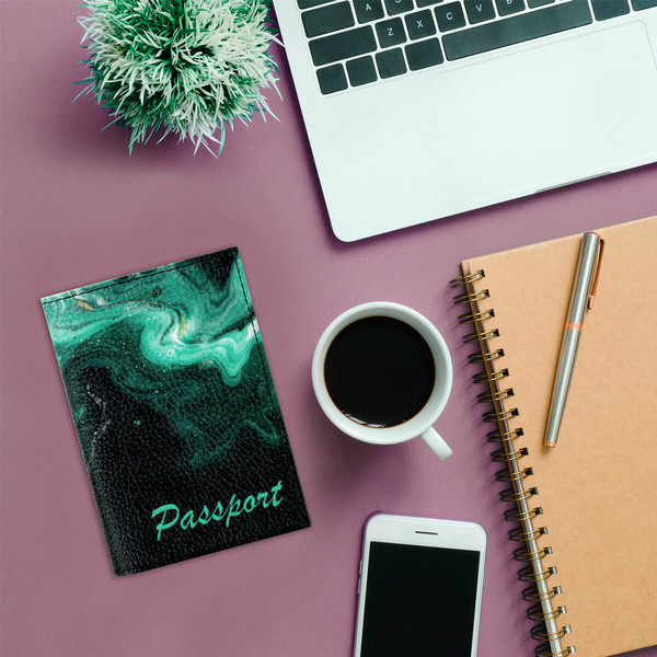 Изображение товара Обложка на паспорт Brauberg Дым / 238869 (черный)