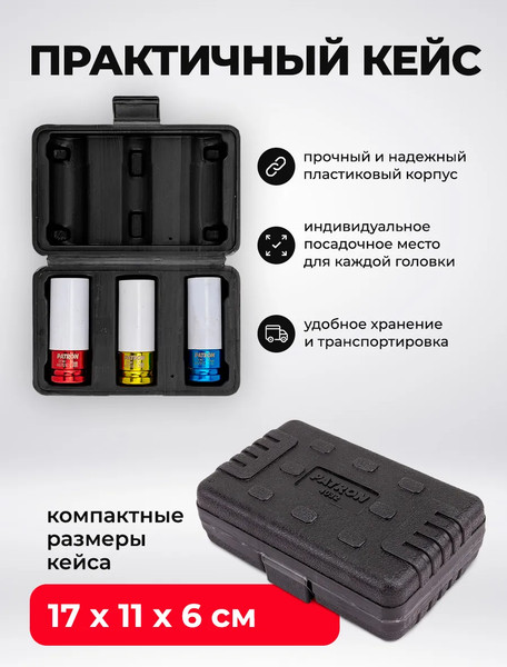 Изображение товара Набор головок слесарных Patron P-4032 (65898)