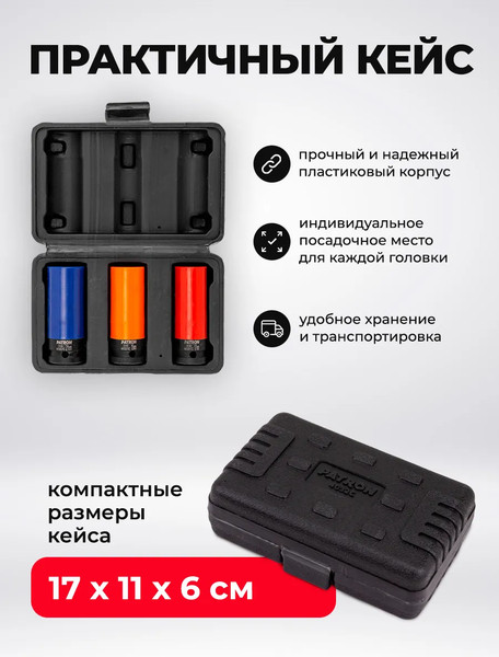 Изображение товара Набор головок слесарных Patron P-4032C (65899)