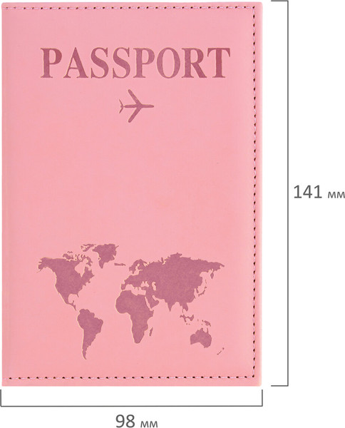 Изображение товара Обложка на паспорт Staff Passport Map / 238759 (розовый)