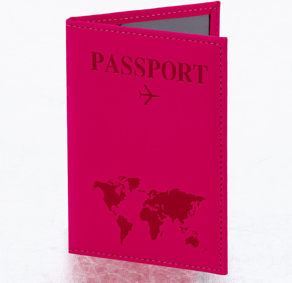 Изображение товара Обложка на паспорт Staff Passport Map / 238761 (малиновый)