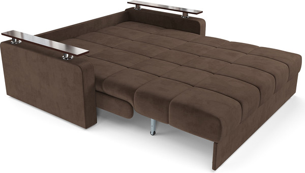 Изображение товара Диван Mebel-Ars Аккордеон Бакли НПБ 120x200 (велюр молочный шоколад НВ-178/13)