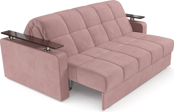 Изображение товара Диван Mebel-Ars Аккордеон Бакли НПБ 120x200 (велюр пудра НВ-178/18)