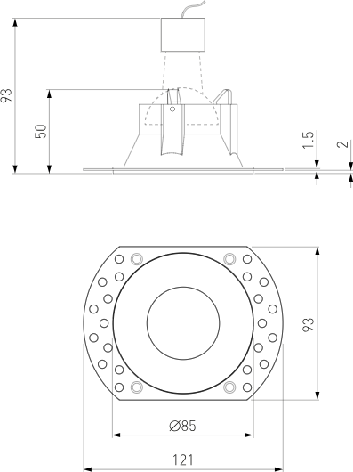 Изображение товара Точечный светильник Elektrostandard 25020/01 (черный)