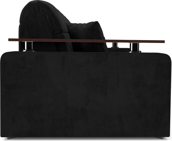 Изображение товара Диван Mebel-Ars Аккордеон Бакли НПБ 120x200 (велюр черный HB-178/17)