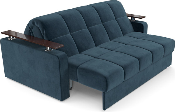 Изображение товара Диван Mebel-Ars Аккордеон Бакли НПБ 120x200 (темно-синий Luna 034)