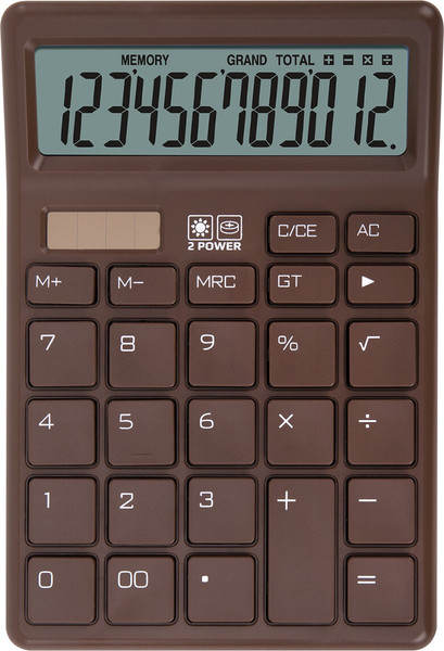 Изображение товара Калькулятор Brauberg CH-12-BR / 272961 (коричневый)