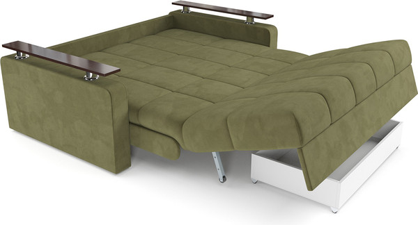 Изображение товара Диван Mebel-Ars Аккордеон Бакли НПБ 180x200 (Cabrio 29 зеленый)