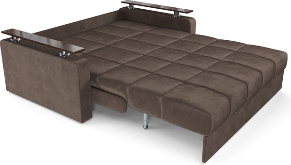 Изображение товара Диван Mebel-Ars Аккордеон Бакли НПБ 180x200 (бархат шоколадный Star Velvet 60 Coffee)