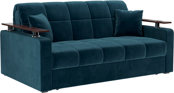 Изображение товара Диван Mebel-Ars Аккордеон Бакли НПБ 180x200 (темно-синий Luna 034)