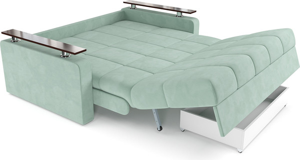 Изображение товара Диван Mebel-Ars Аккордеон Бакли ППУ 120x200 (Vivaldi мятный)