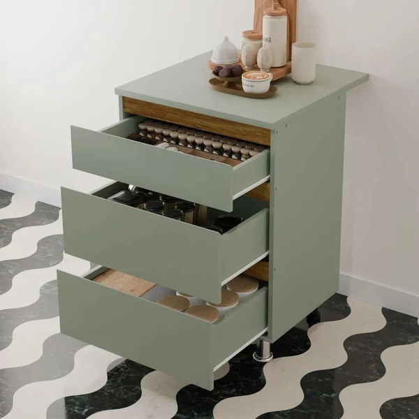 Изображение товара Шкаф-стол кухонный Dipriz Малага / Д.70097.1 (зеленый самшит)