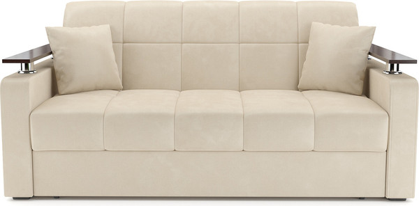 Изображение товара Диван Mebel-Ars Аккордеон Бакли ППУ 120x200 (бархат бежевый Star Velvet 6 Light Beige)