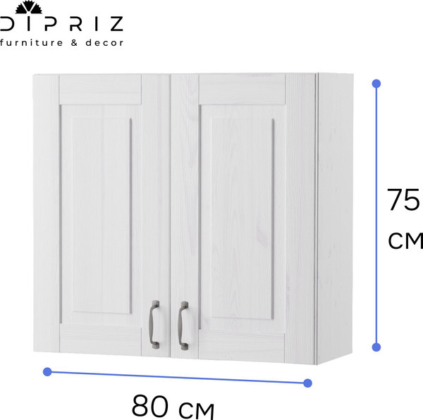 Изображение товара Шкаф навесной для кухни Dipriz Венесуэлла №5 2дв / Д.73071.2 (белый воск 1620)