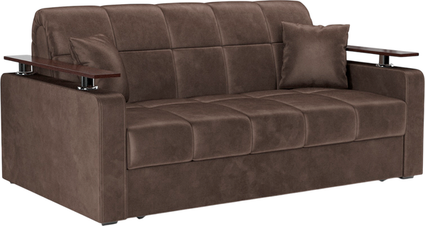 Изображение товара Диван Mebel-Ars Аккордеон Бакли ППУ 120x200 (велюр молочный шоколад НВ-178/13)