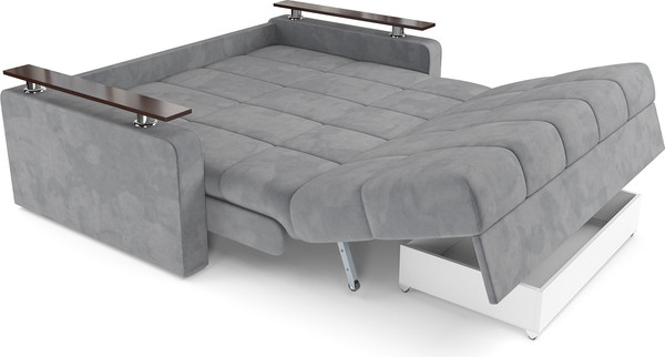 Изображение товара Диван Mebel-Ars Аккордеон Бакли ППУ 140x200 (Vivaldi темно-серый)