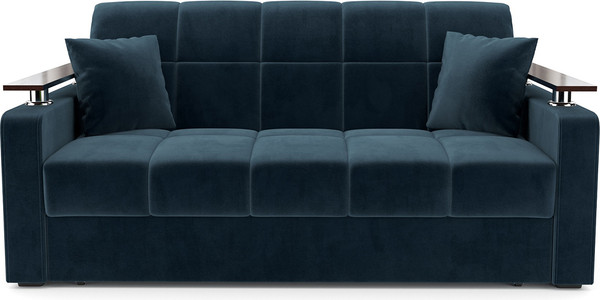 Изображение товара Диван Mebel-Ars Аккордеон Бакли ППУ 140x200 (темно-синий Luna 034)