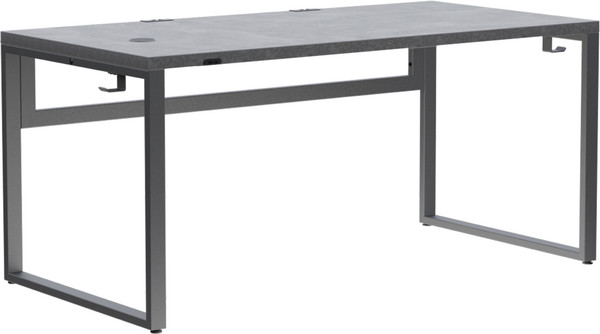 Изображение товара Компьютерный стол Millwood Каир Смарт 160х80 (бетон/графит)