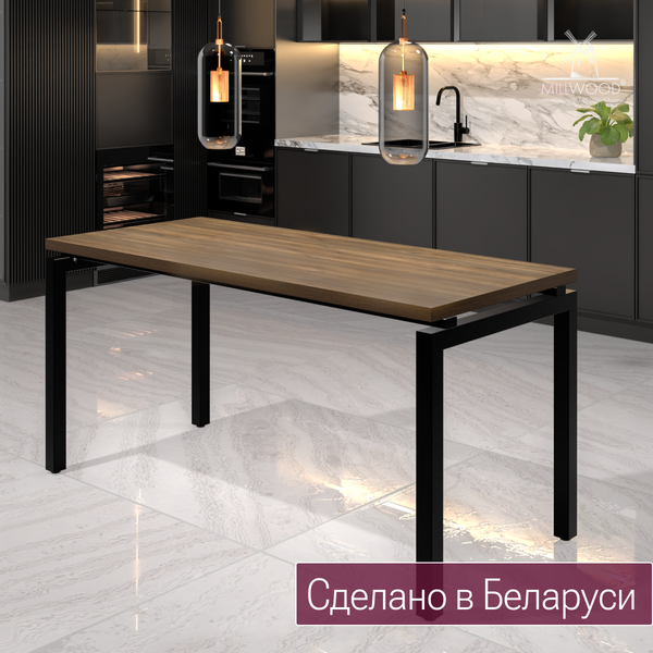 Изображение товара Обеденный стол Millwood Леон 140х70 (дуб табачный Craft/черный)