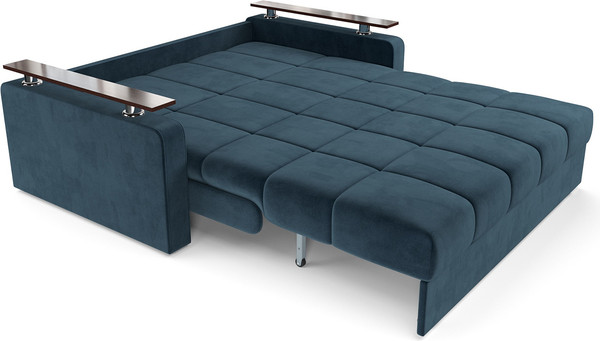 Изображение товара Диван Mebel-Ars Аккордеон Бакли НПБ 140x200 (темно-синий Luna 034)